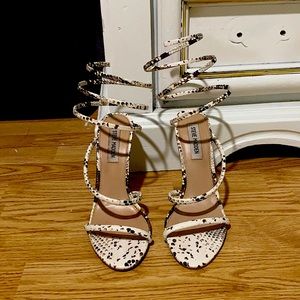 COPY - Steve Madden Tiffany wrap sandals heels.